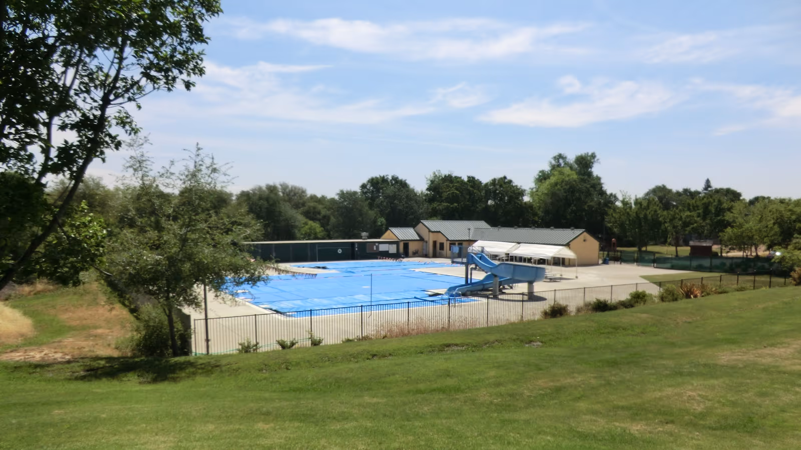 Orangevale Community Park pool and recreation area in Orangevale, California